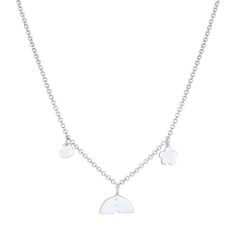 Halskette Blume | Mit Kristallen von Swarovski® (Rosa)
