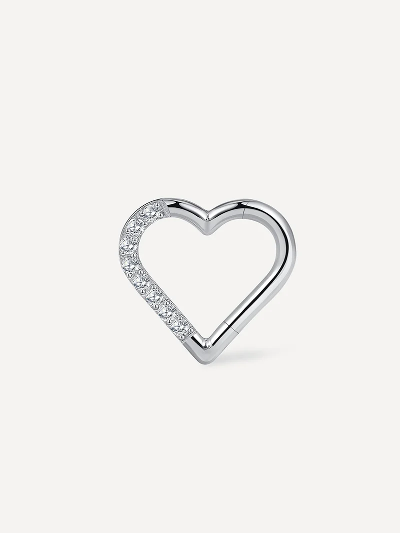 Shine Heart Titan Piercing