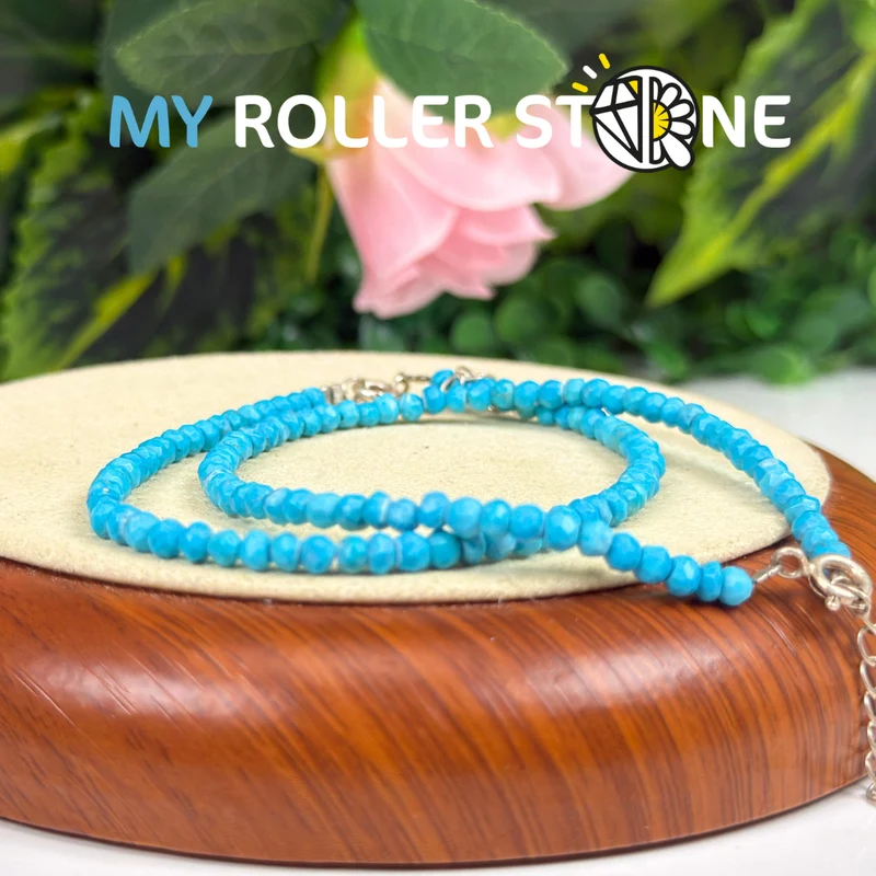 Kingman Facettiertes Türkis-Armband