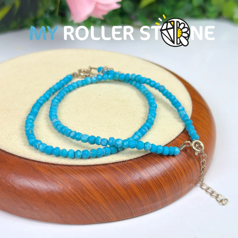 Kingman Facettiertes Türkis-Armband