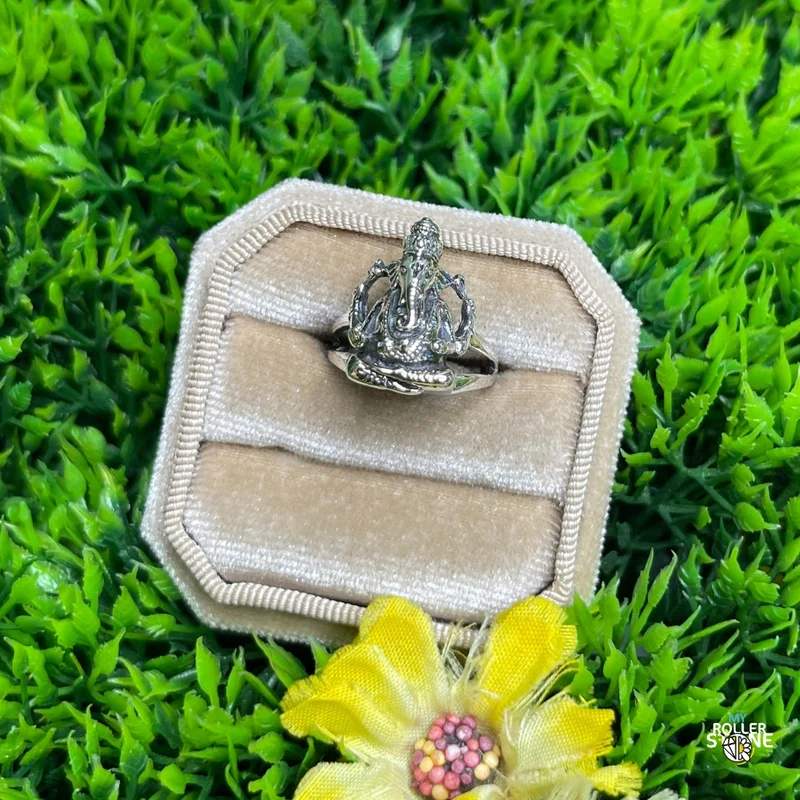 Silberner Ganesh-Ring