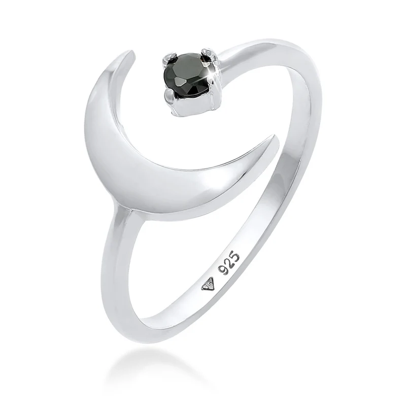 Ring Astro | Zirkonia ( Schwarz )