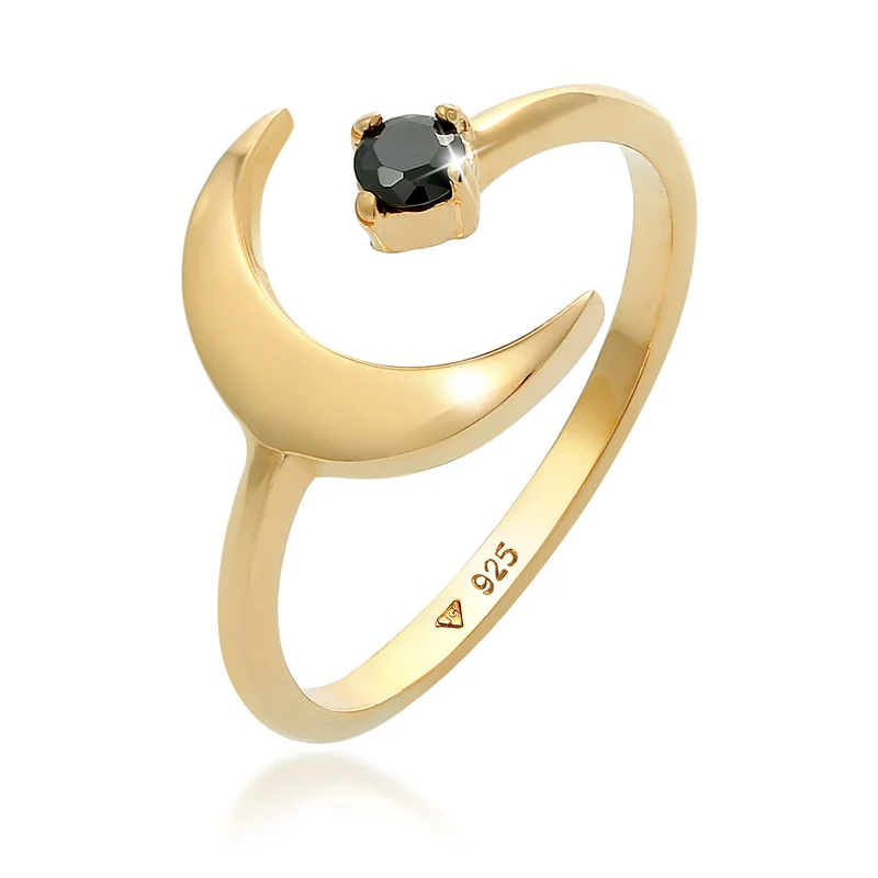 Ring Astro | Zirkonia ( Schwarz )