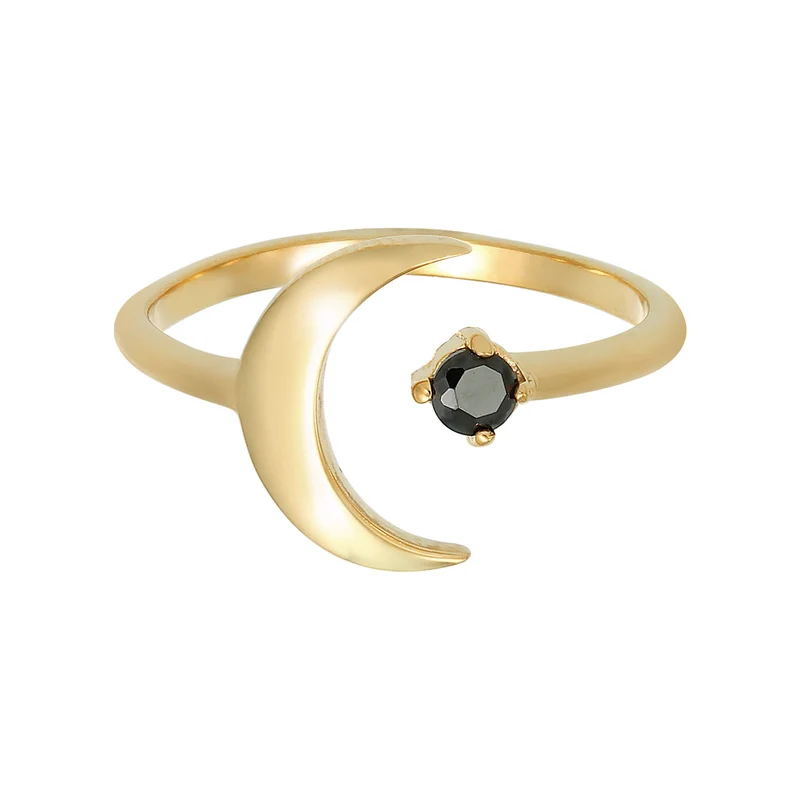 Ring Astro | Zirkonia ( Schwarz )