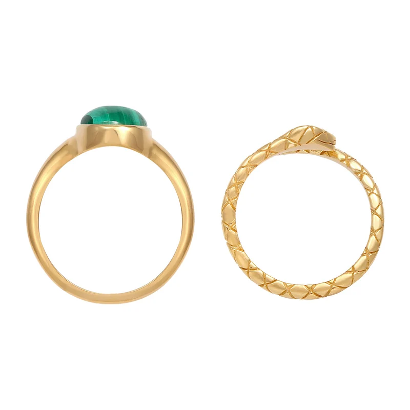Ringset | Malachit ( Grün )