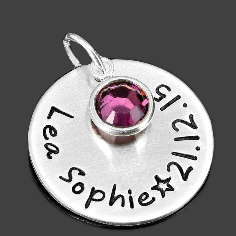 TAUFANHÄNGER GRAVUR, TAUFE SCHMUCK, SCHMUCK ZUR TAUFE, NAMENSANHÄNGER