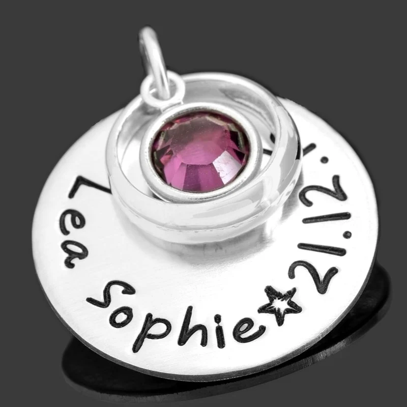 TAUFANHÄNGER GRAVUR, GESCHENK ZUR TAUFE, SCHMUCK ZUR TAUFE, KETTENANHÄNGER