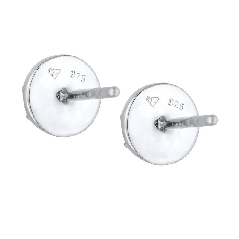 Ohrstecker Rund | Mit Kristallen von Swarovski® (weiß)