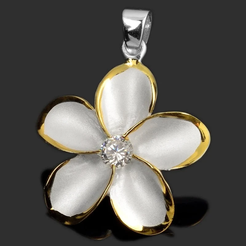 BLUME ANHÄNGER, SCHMUCK ONLINE, KETTENANHÄNGER SILBER