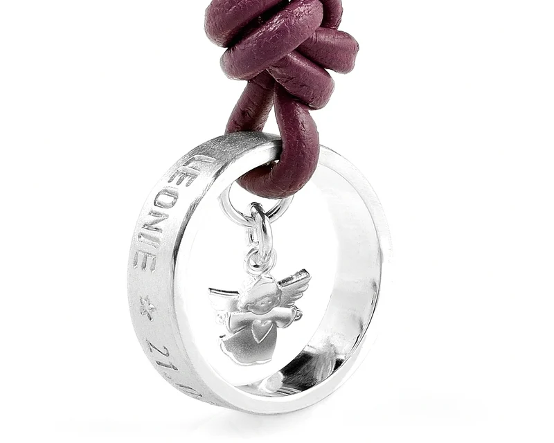 TAUFKETTE MIT GRAVUR, TAUFSCHMUCK SILBER, TAUFRING MIT NAMEN