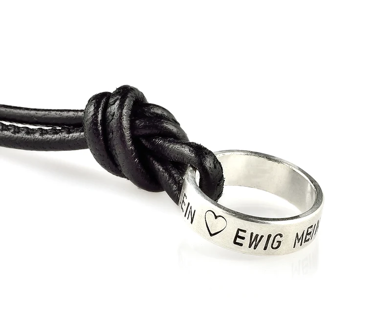 MÄNNERKETTE MIT GRAVUR, RING ERSATZ, RING MIT NAMEN