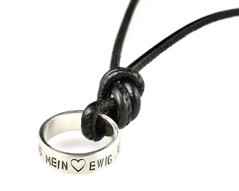 MÄNNERKETTE MIT GRAVUR, RING ERSATZ, RING MIT NAMEN