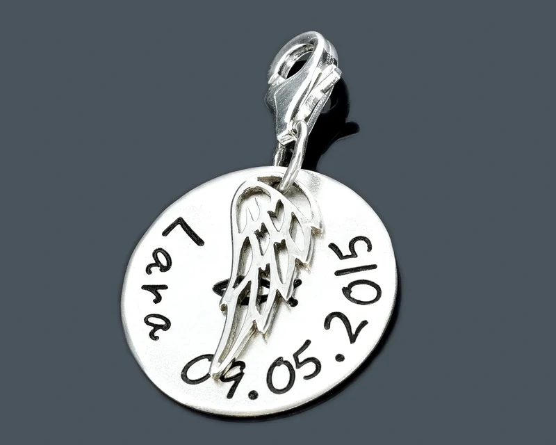TAUFSCHMUCK MIT GRAVUR, TAUFANHÄNGER, TAUFGESCHENK