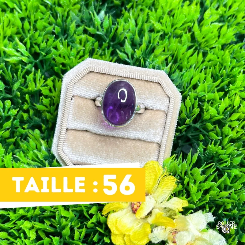 925 Silber Amethyst Ring #110