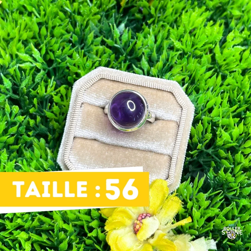 925 Silber Amethyst Ring #117