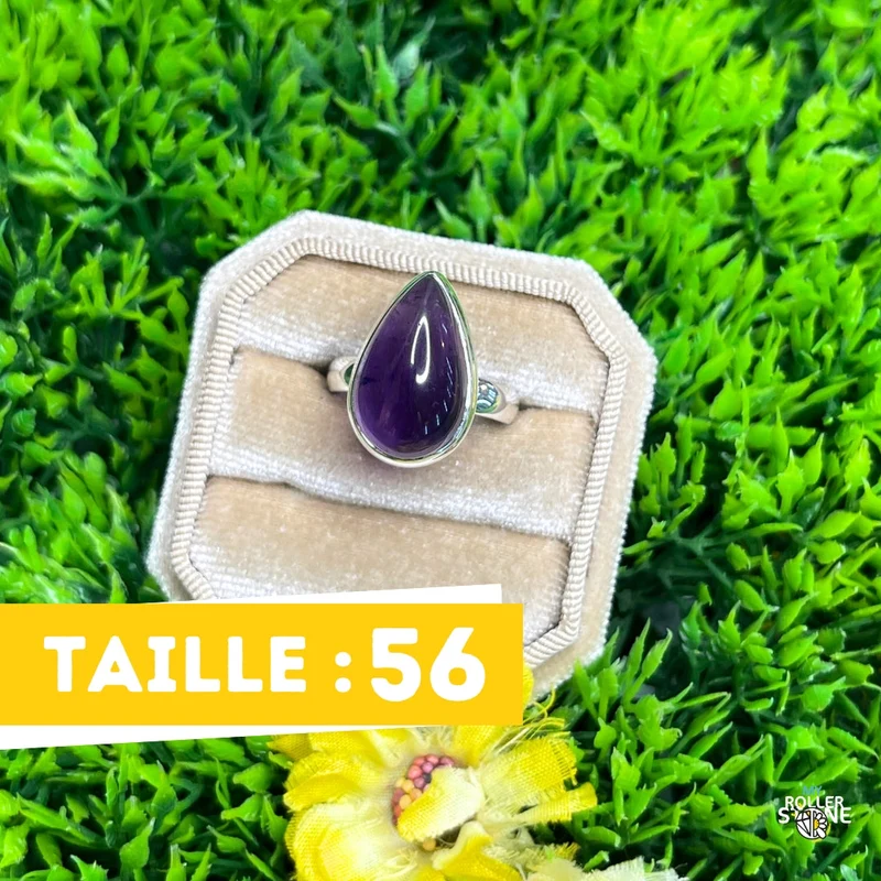 925 Silber Amethyst Ring #115