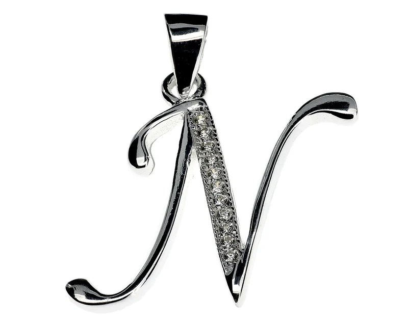 SCHMUCK BUCHSTABE N, SILBERCHARM, ONLINE JUWELIER