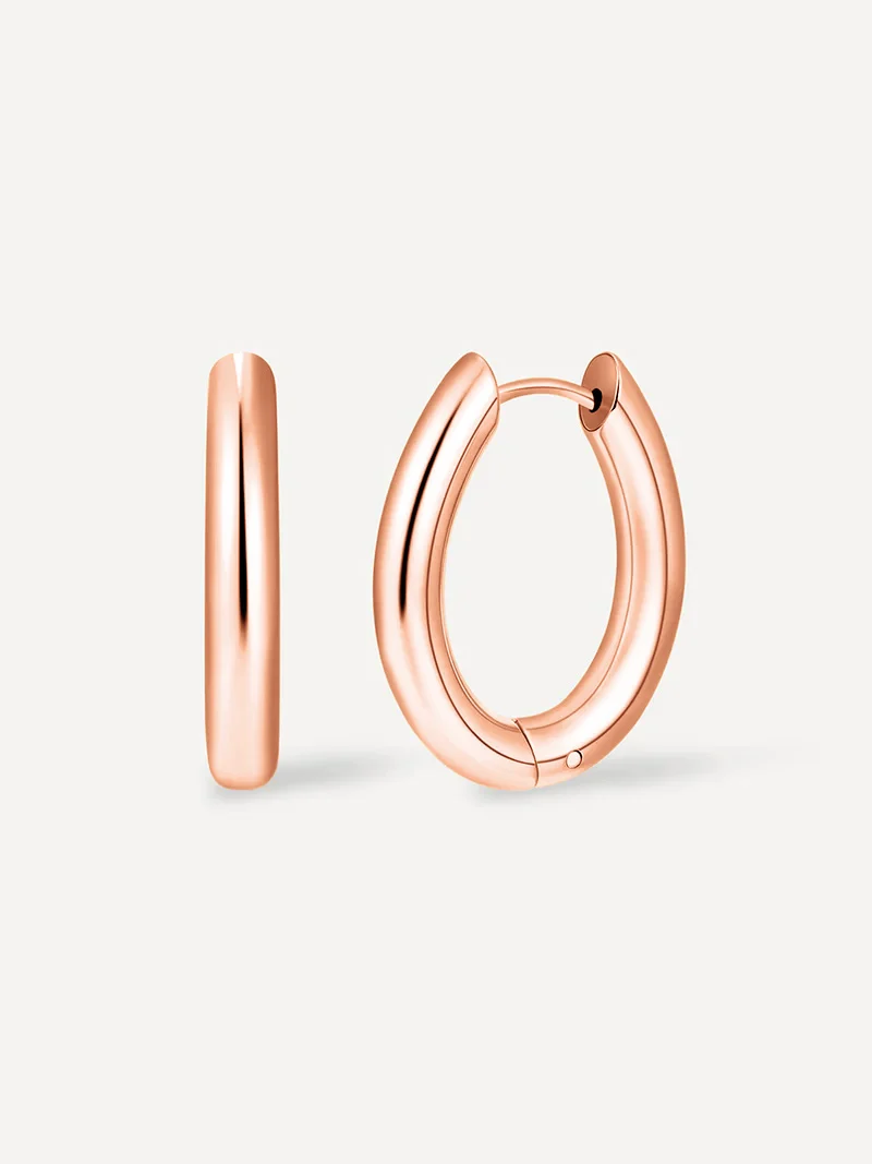 Chunky Oval Ohrringe