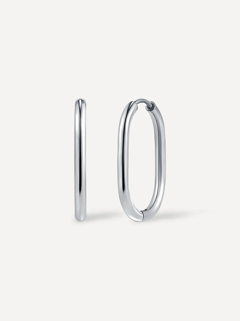27mm Elegant Oval Ohrringe