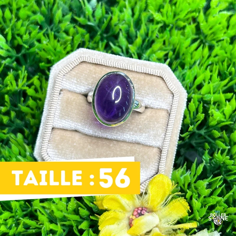 925 Silber Amethyst Ring #111