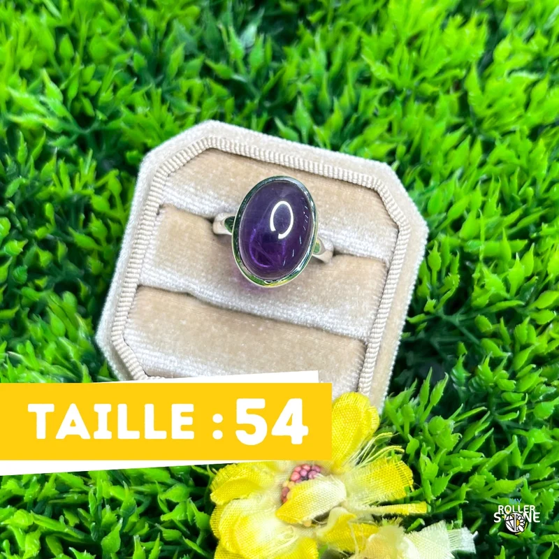 925 Silber Amethyst Ring #118