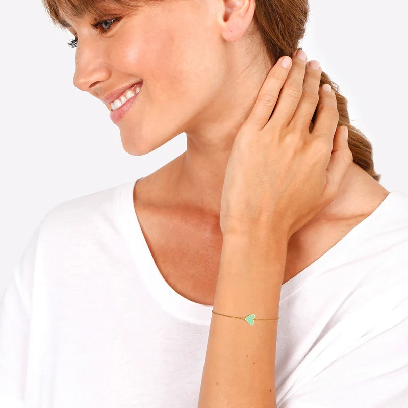 Armband Herz | Emaille