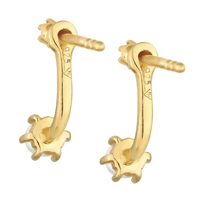 Ear Jacket | Diamant (0.06 ct), Süßwasserperle