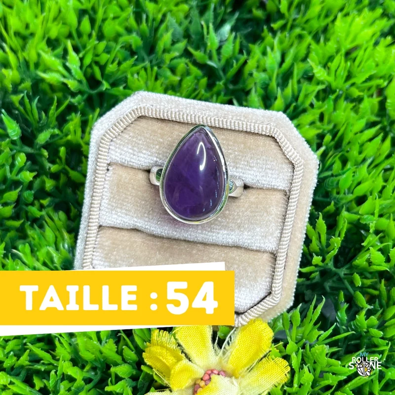 925 Silber Amethyst Ring #99