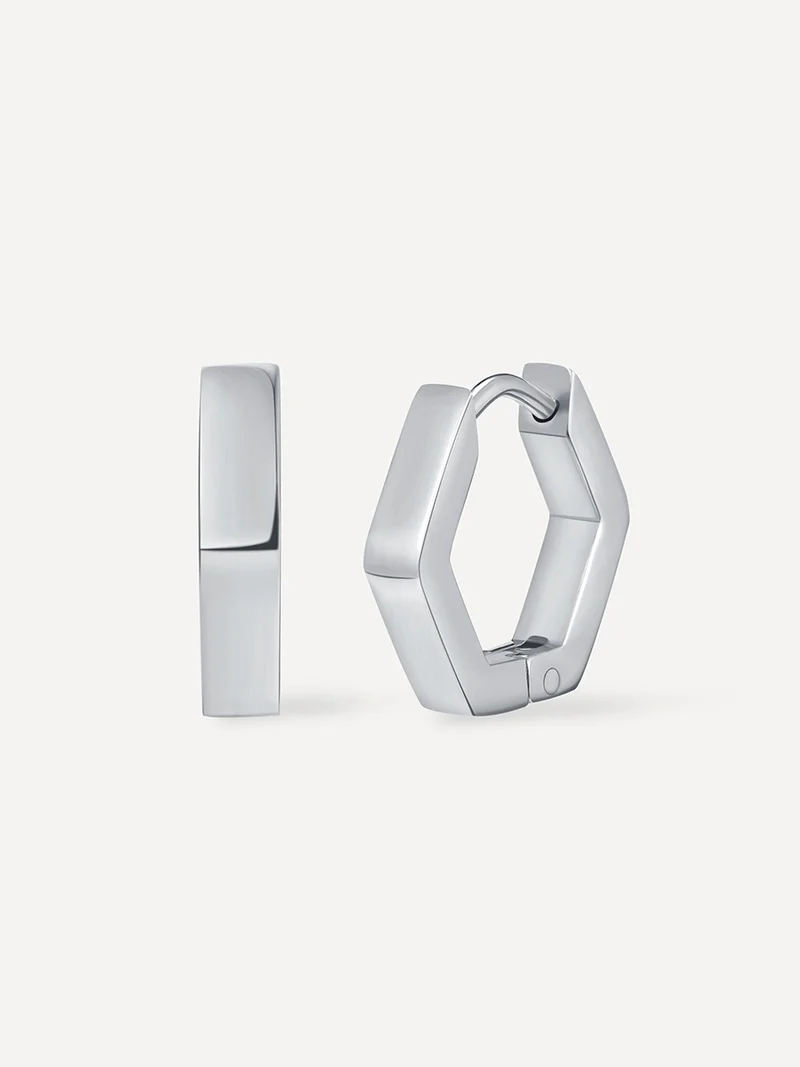 Minimalist Hexagon Ohrringe