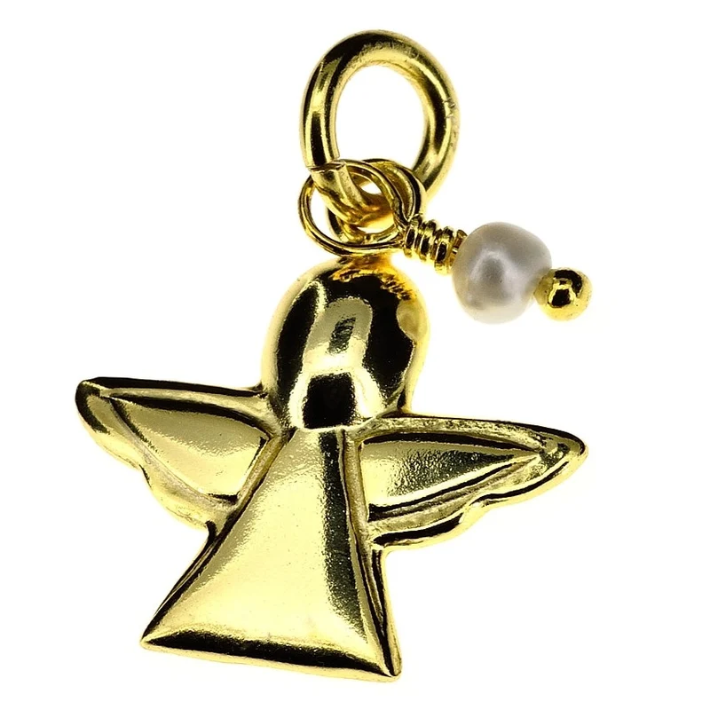 ENGEL ANHÄNGER GOLD, SCHUTZENGEL KETTENANHÄNGER, ECHTSCHMUCK