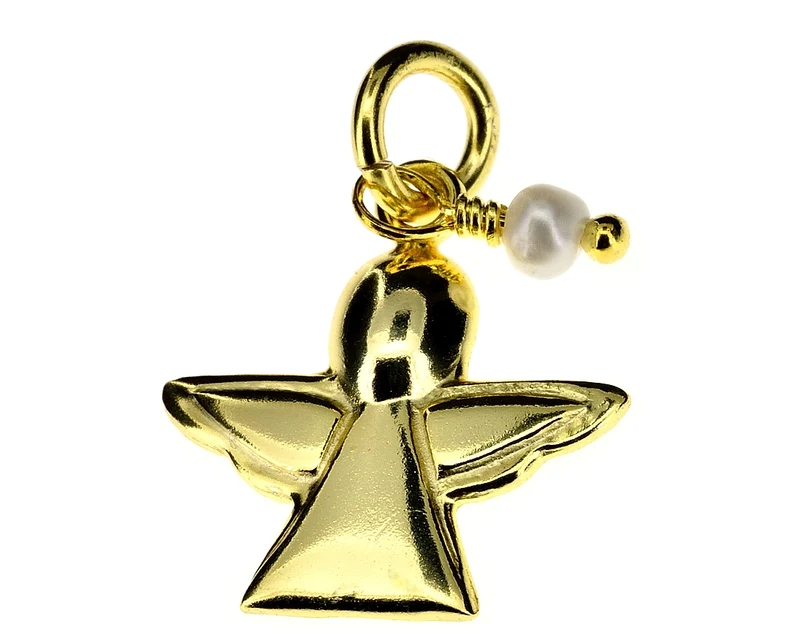 ENGEL ANHÄNGER GOLD, SCHUTZENGEL KETTENANHÄNGER, ECHTSCHMUCK