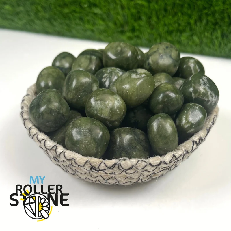 Burmesischer Jade-Trommelstein