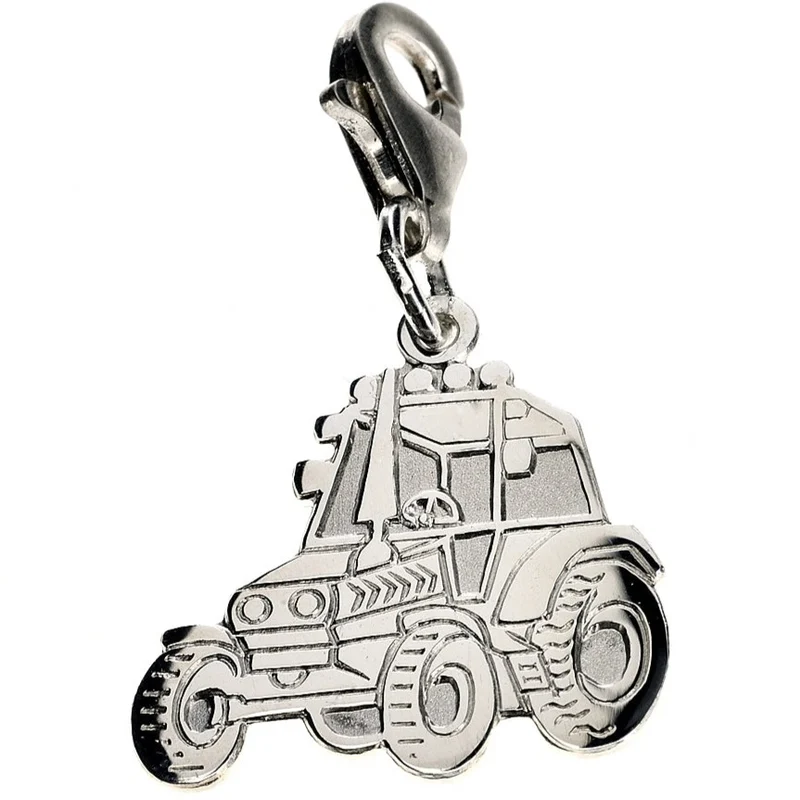 TRAKTOR CHARM 925 SILBER GESCHENK BAUER MÄNNER CHARMS TREKKER ANHÄNGER