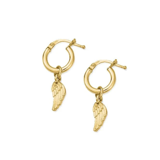 Gold Divinity Within Small Hoop Earrings