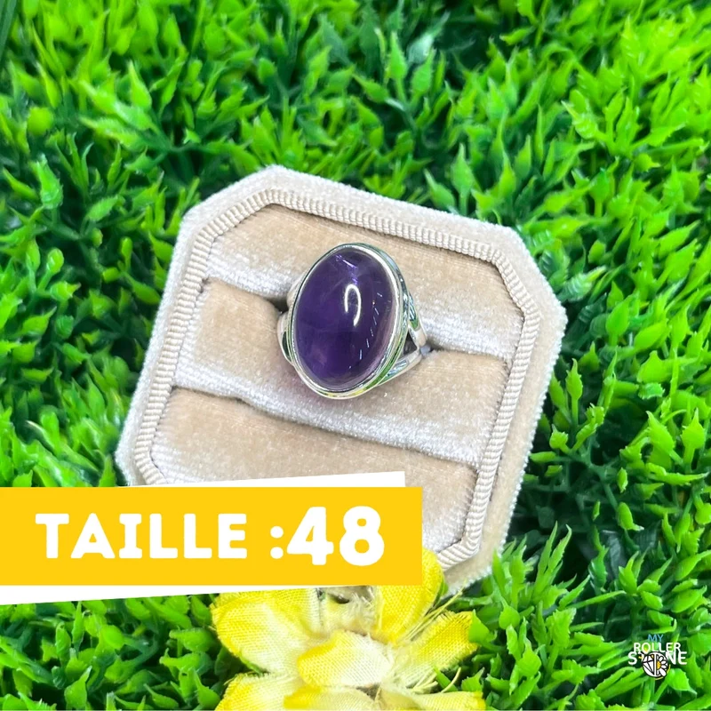 925 Silber Amethyst Ring #70