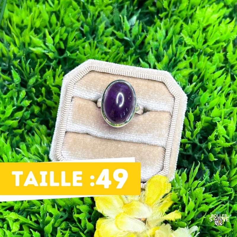 925 Silber Amethyst Ring #63