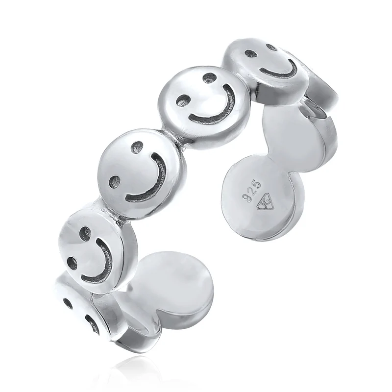 Bandring mit Smiling Face Offen