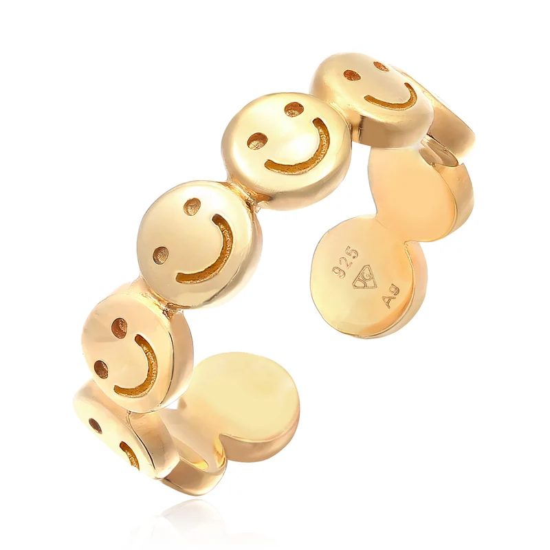 Bandring mit Smiling Face Offen