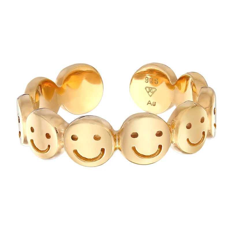 Bandring mit Smiling Face Offen