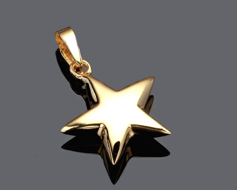KETTENANHÄNGER STERN GOLD SCHMUCK GOLDSTERN GOLDSCHMUCK CHARM