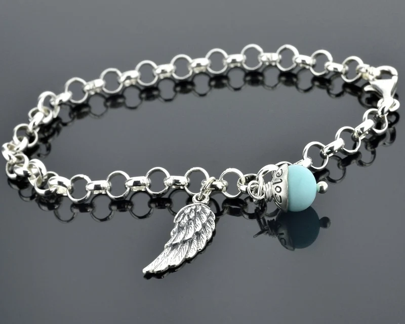 SILBERSCHMUCK MIT GRAVUR, ENGELSRUFER ARMBAND, BETTELARMBAND SILBER