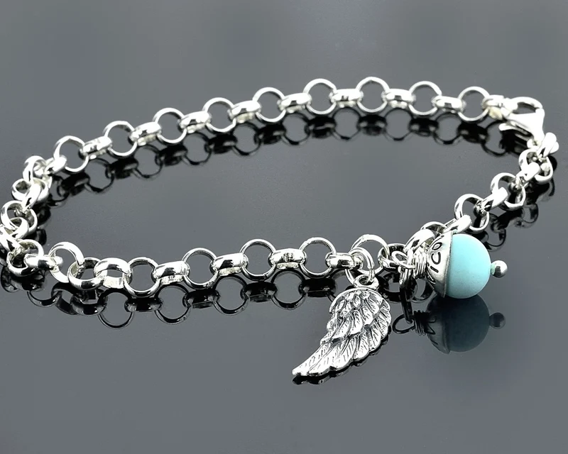 SILBERSCHMUCK MIT GRAVUR, ENGELSRUFER ARMBAND, BETTELARMBAND SILBER