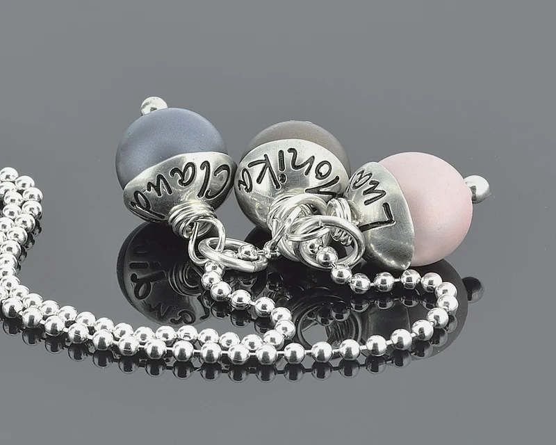 KETTE MIT GRAVUR, SCHMUCK MIT NAMEN, SILBERSCHMUCK, NAMENSSCHMUCK