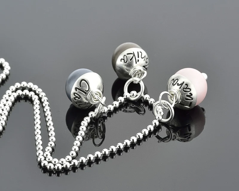 KETTE MIT GRAVUR, SCHMUCK MIT NAMEN, SILBERSCHMUCK, NAMENSSCHMUCK