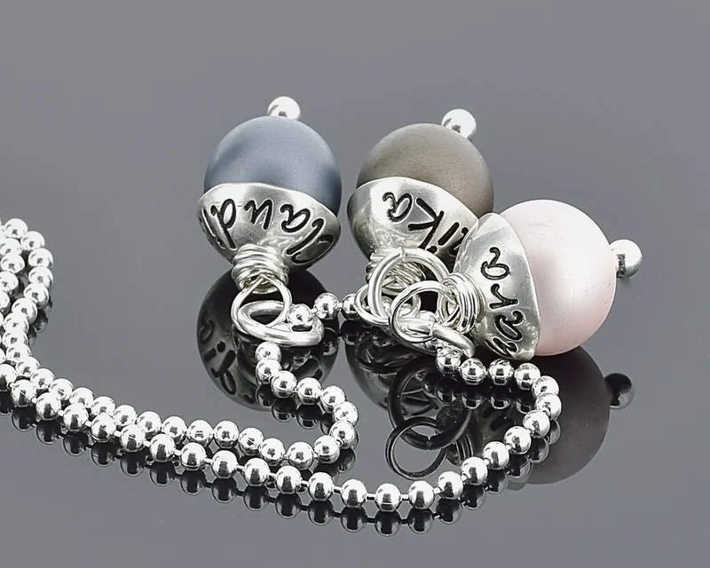 KETTE MIT GRAVUR, SCHMUCK MIT NAMEN, SILBERSCHMUCK, NAMENSSCHMUCK
