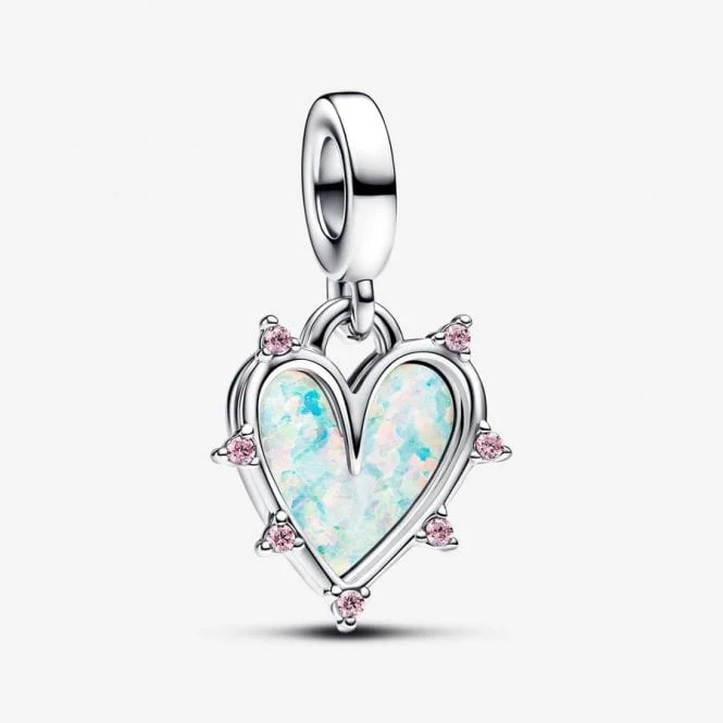 Friendship Opalescent Double Dangle Charms