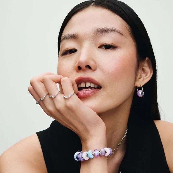 Opalescent Purple Charms