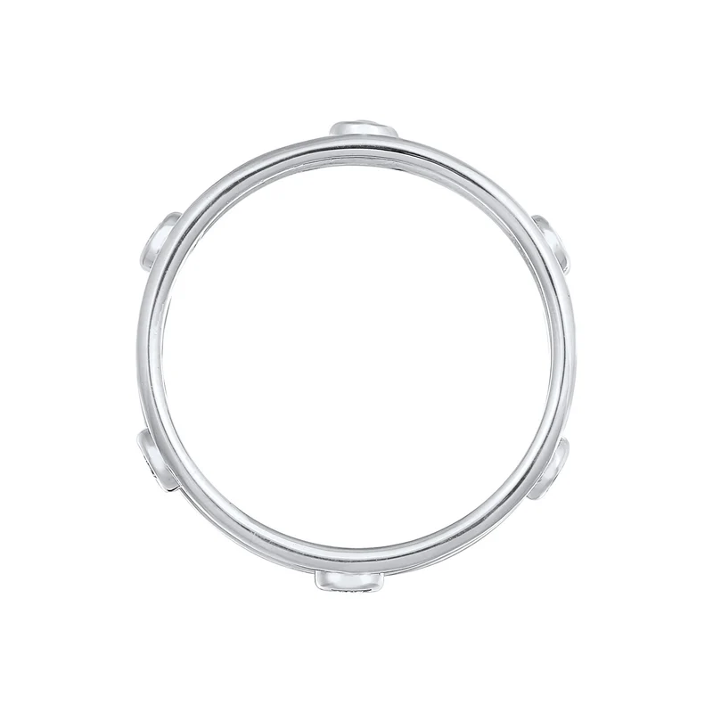 Ring Doppelt | Mit Kristallen von Swarovski® (Weiß)