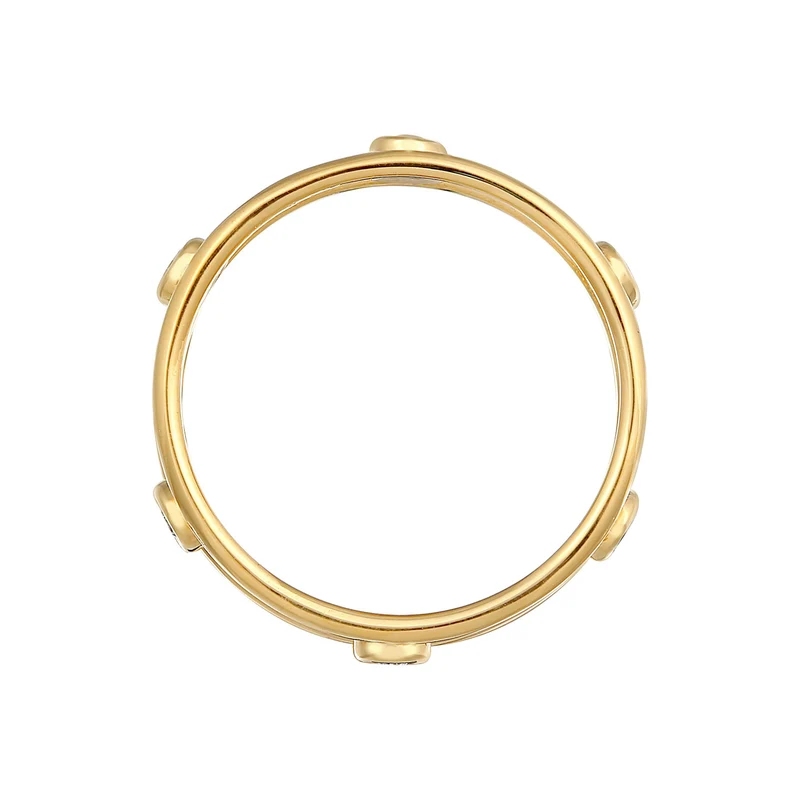 Ring Doppelt | Mit Kristallen von Swarovski® (Weiß)