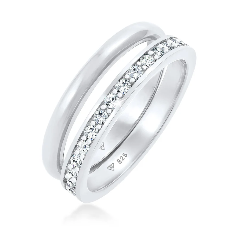 Bandring | Mit Kristallen von Swarovski® (Weiß)